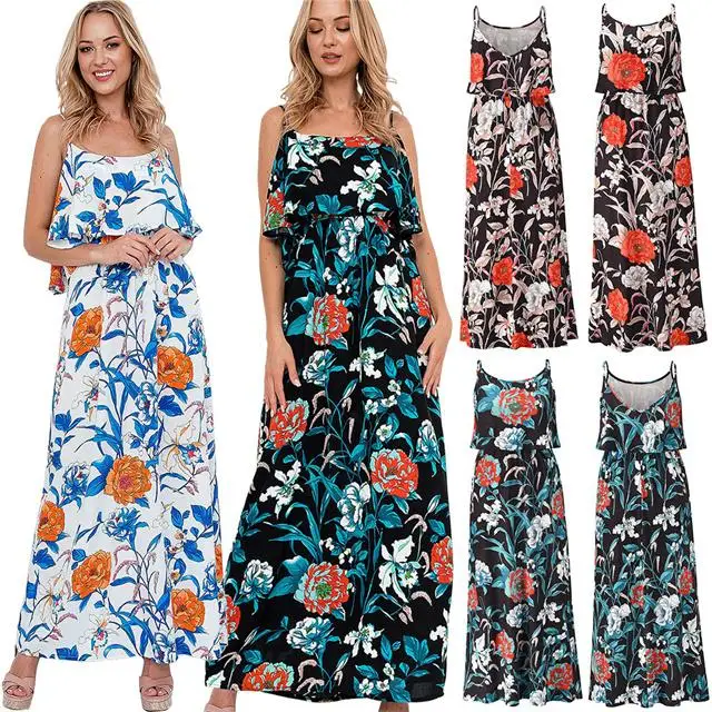 

Summer Floral Dress 2021 Dress Plus Size Women's Casual Dress, Picture color