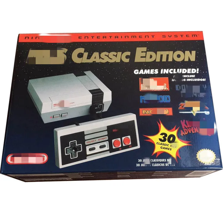 

HD Output 32bit Mini Retro Classic Edition Video Game Console Built in 30 Games for Nintendo Nes with save function, Gray
