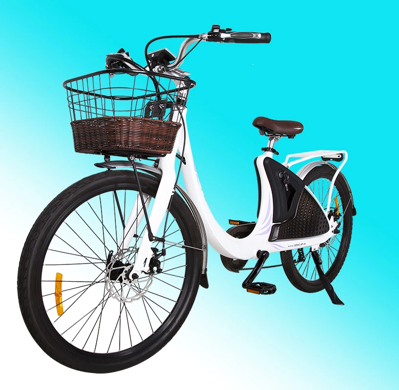 

Original design velo electrique 500w 36V full suspension moteur velo electrique for velo electrique femme, White