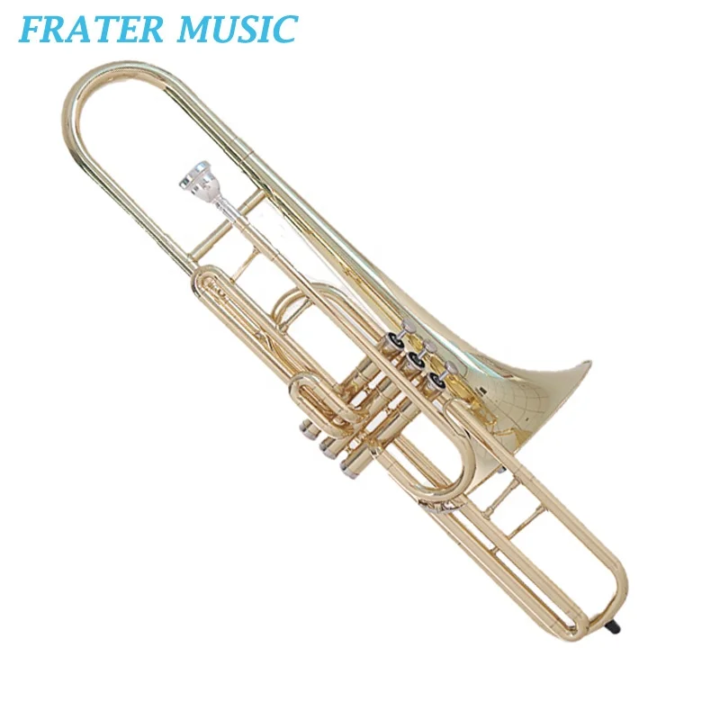
Gold lacquer C Key Piston Trombone (JTBC-361) 