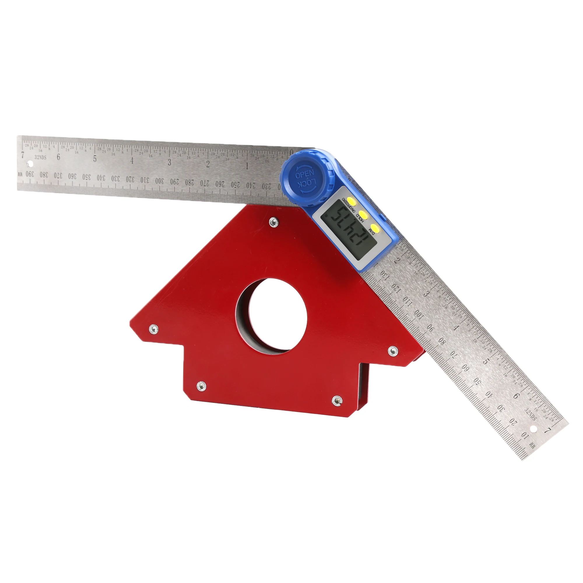 

Local stock in America! Winmax Protractor & Rule Miter Gauge Angle Finder Angle Measuring 7" Stainless Digital Angle Rule