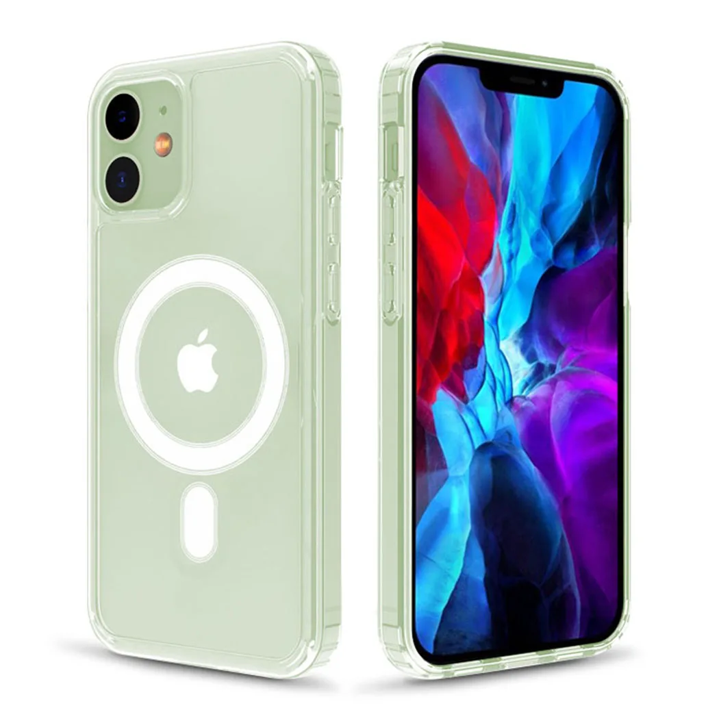 

Wholesale 2021 Custom Magsafe Magnetic Tool Mobile Phone Case Cover With Magsafe For I Phone 12 Mini Pro Max, Transparent