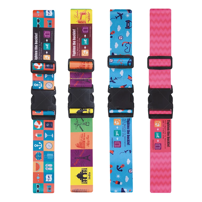 

Hot Selling Summer Luggage Baggage Belt Strap Colorful Baggage Suitcase Strap, Various color