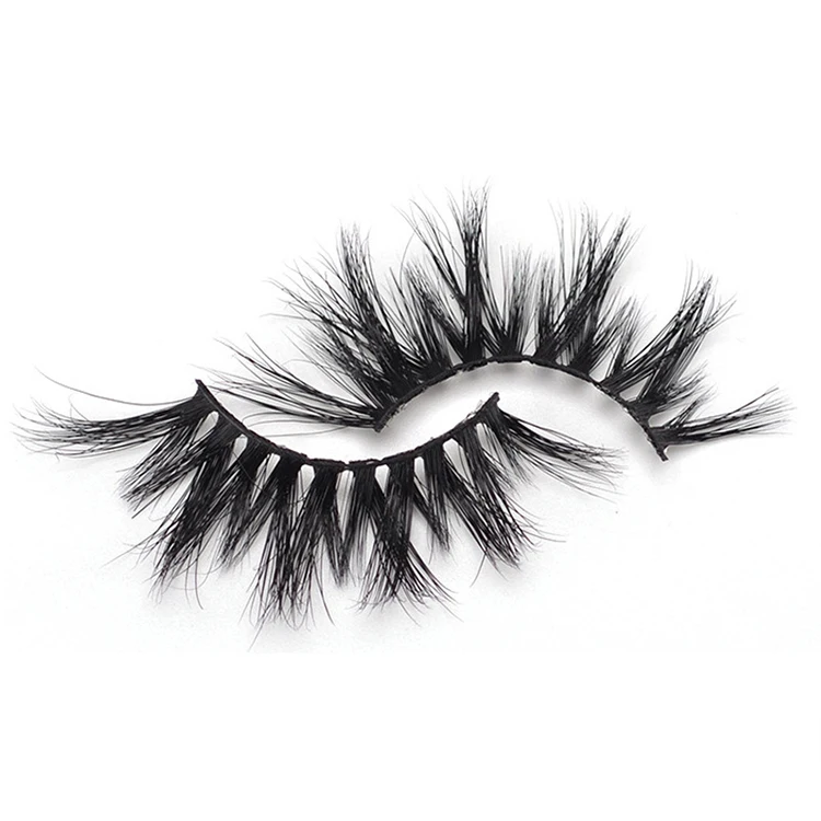 

5D Mink False Eyelashes Lengthened And Thick Eyelash Vendor Customized Boxes Oemodmobm, Black color