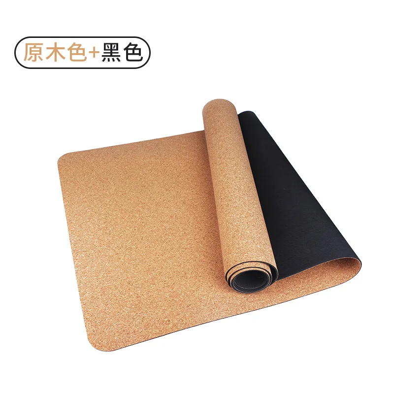 

Eco friendly cork PU exercise thick yoga mat, Customized