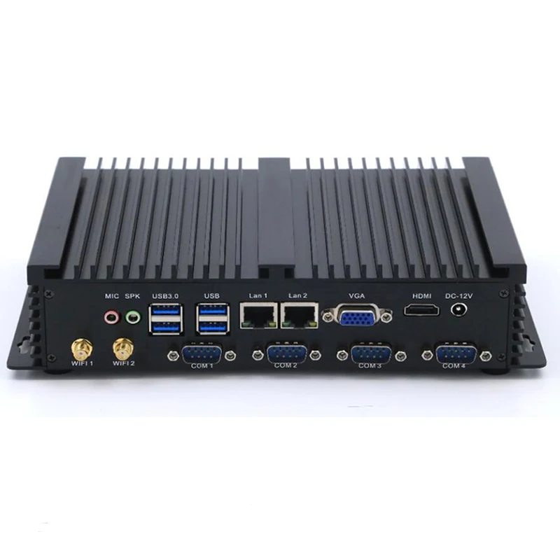 

Industrial Mini PC Intel Fanless Desktop Celeron 1037U Linux Alloy Case Dual LAN Win7 Rugged PC Partaker I2