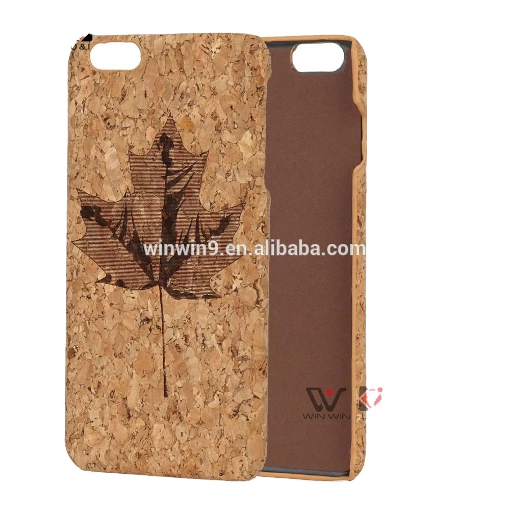 

Environmental Cork Wood Mobile Phone Case for iPhone Phone Accessories Case Cover, Original wood color