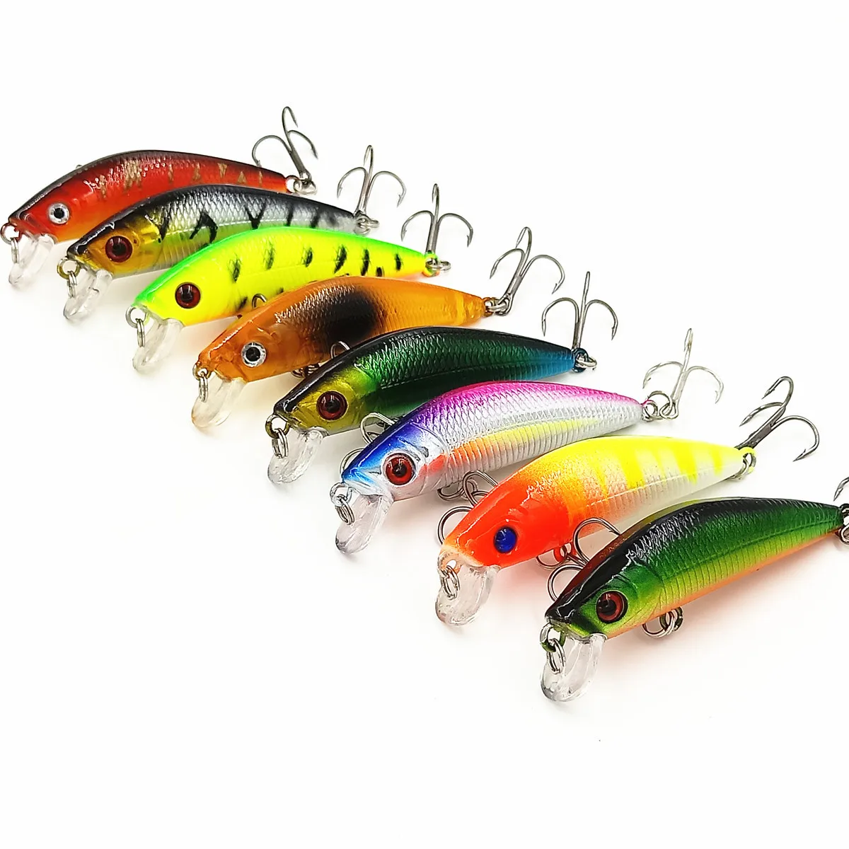 

China Fishing Tackle Artificial Hard Plastic Baits Sinking Minnow Lures Fish Accessories Fishing Lures, Vavious colors