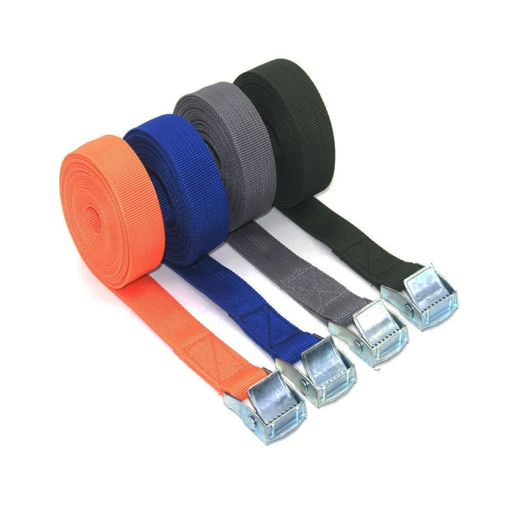 TIIKERI High Quality Truck Car Cargo Lashing Straps ratchet axle tie down straps Heavy Duty Cargo Lashing Straps