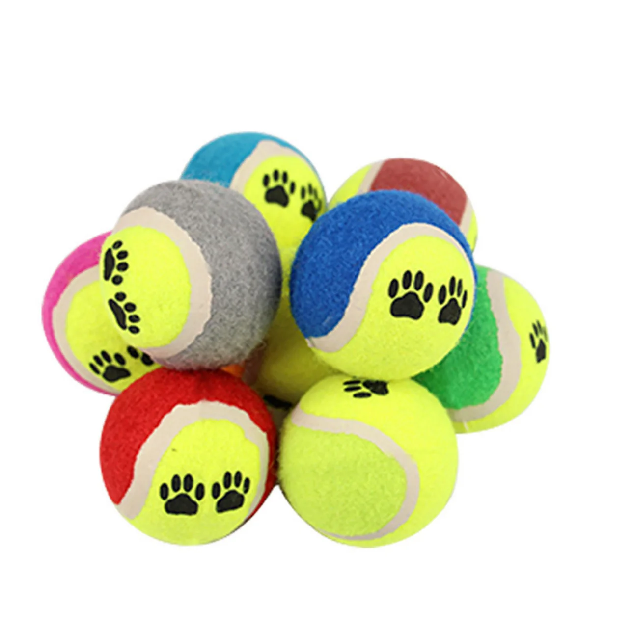 

Interactive Pet Dog Rubber Tennis Ball Dog Toys online store Best Seller Playing Training Interactive Durable Chewing Pet Toy, Mixed