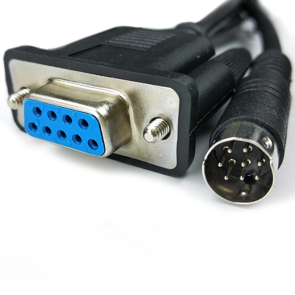 

DB9 rs232 to MD8 cable for 1761-CBL-PM02 for MicroLogix 1400 Controller Programming Cable