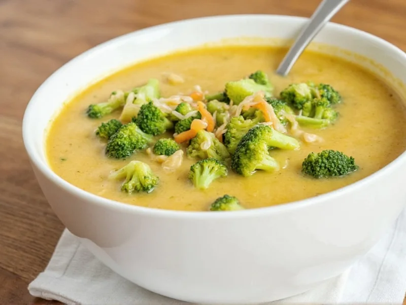 healthy broccoli and cheese soup