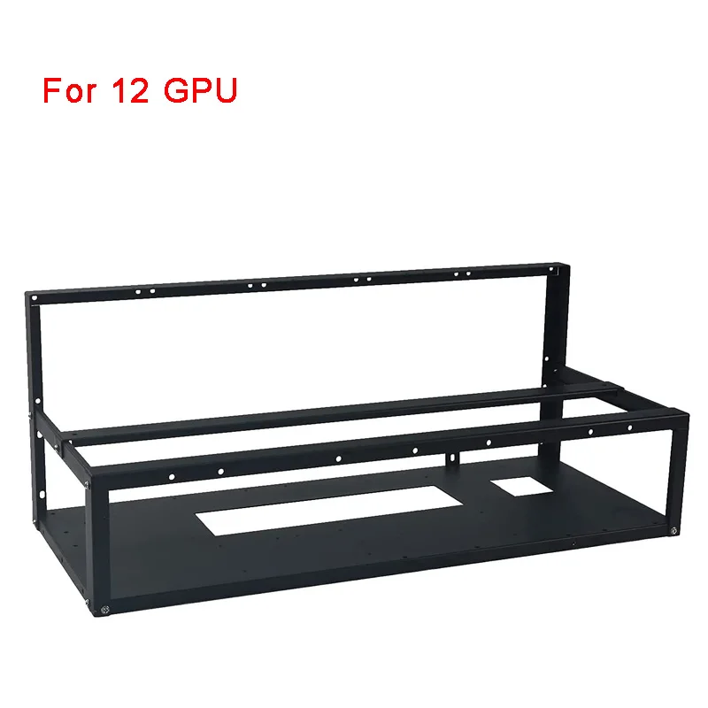 

Hot selling motherboard Rig Frame 12 GPU Steel Open Air Frame Chassis For Motherboard Case Rack