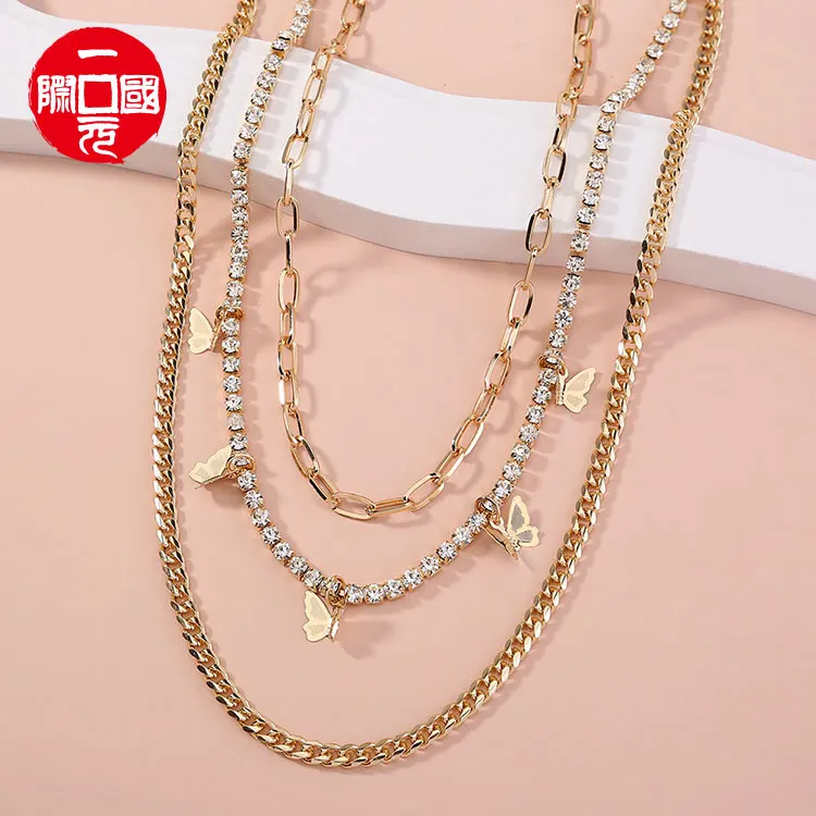

Diamond Multilayer Necklace