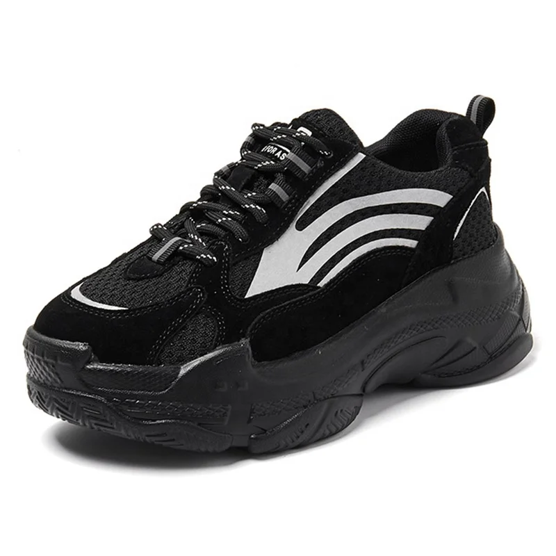 

2020 hot sales women shoes flat black sneakers ladies custom sport shoes