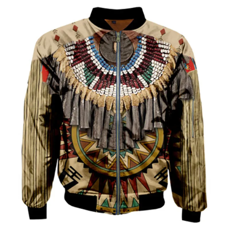 

Printed European and American baseball uniform jacket men's jacket