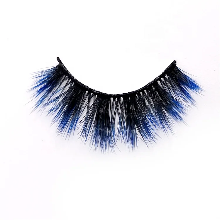 

Color silk lahes Synthic Hair Faux 3D Mink Eyelashes lash vendor Wholesale Colorful Eyelashes Private Label