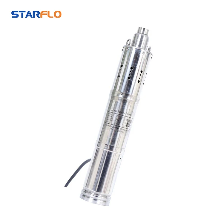

STARFLO 40m max head borehole bombas sumergibles solares irrigation agricultural solar water pump system with solar panel