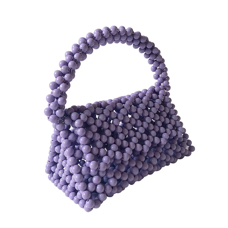 

2021 new arrive one-shoulder diagonal span girls handmade bags women hand bags triangle beads with DIY handbags wholesale, Customized color