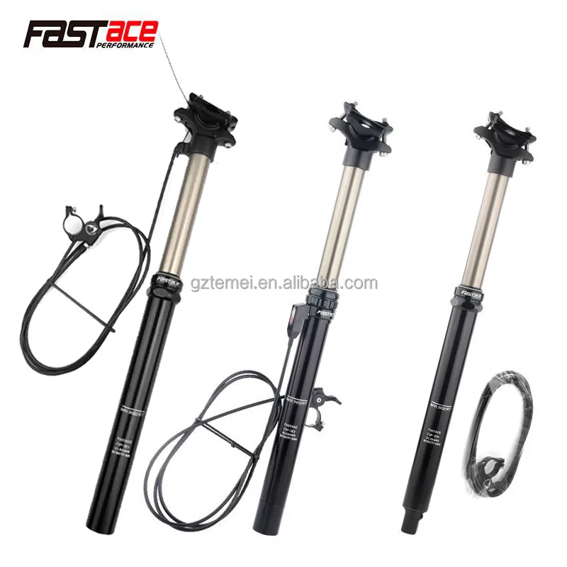 

FASTACE Height Adjustable Seatpost 30.9/31.6mm MTB Dropper 440mm Internal Routing External Cable Remote Lever 125mm Travel Seat