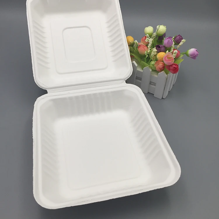 
biodegradable disposable plates food grade tasting plastic spoons clamshells made of corn starch 