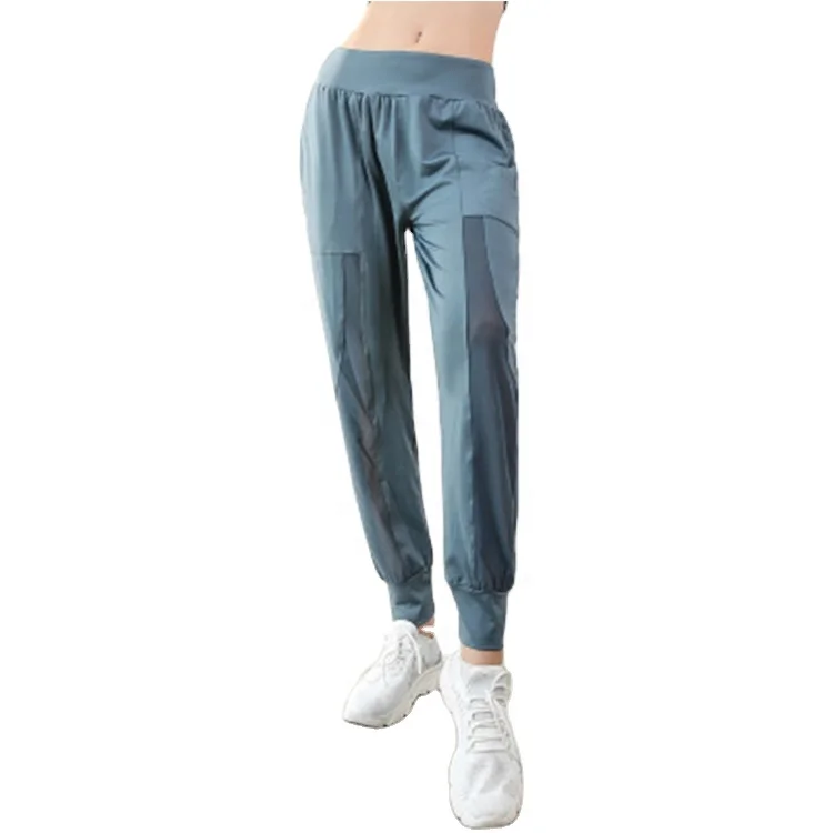 

Breathable Mesh Sports Jogger Women Fitness Nine Point Pants Loose Casual Jogger