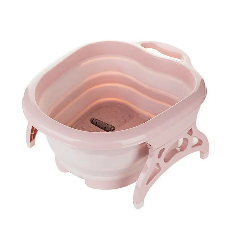 

New Design Foldable Footbath Plain foaming massage bucket large heightening footbath barrel, Picture