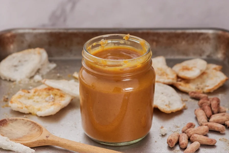Old mustard bottle showing dried mustard residue
