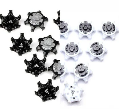 

black or white color Slotted golf shoe spikes Replacement Cleats