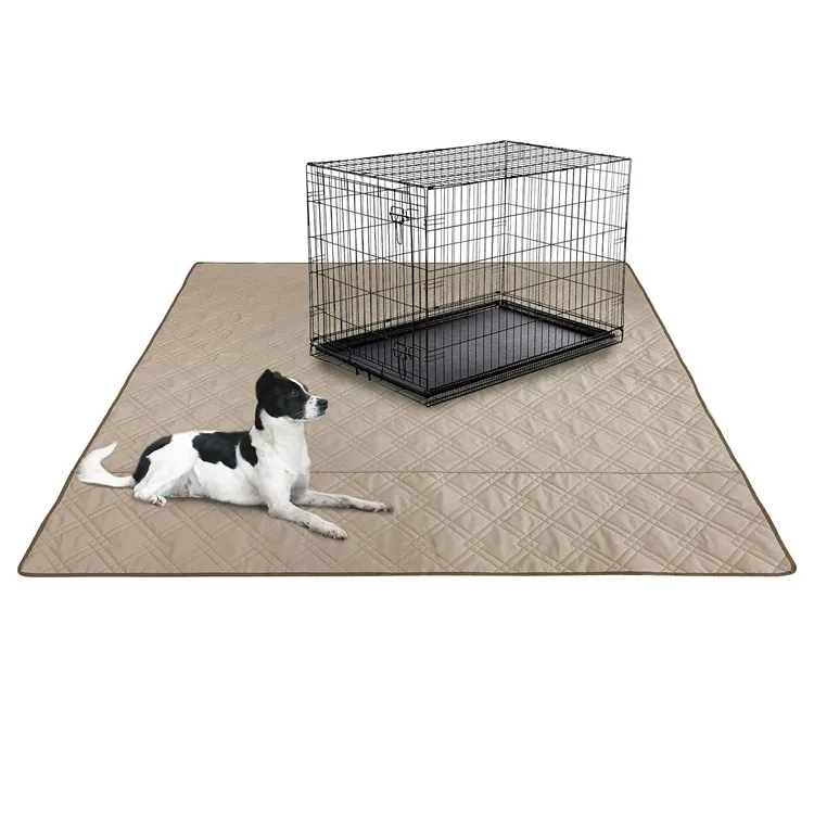 

Washable Pet Mat Pet Dog Cage Crate Kennel Mat for playing food swimming, Black, gray, khaki