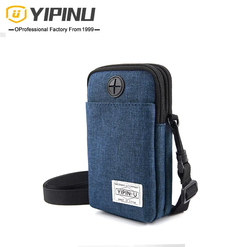 

YIPINU small cross body messenger bag men shoulder bag mobile phone bags, Black,blue,red