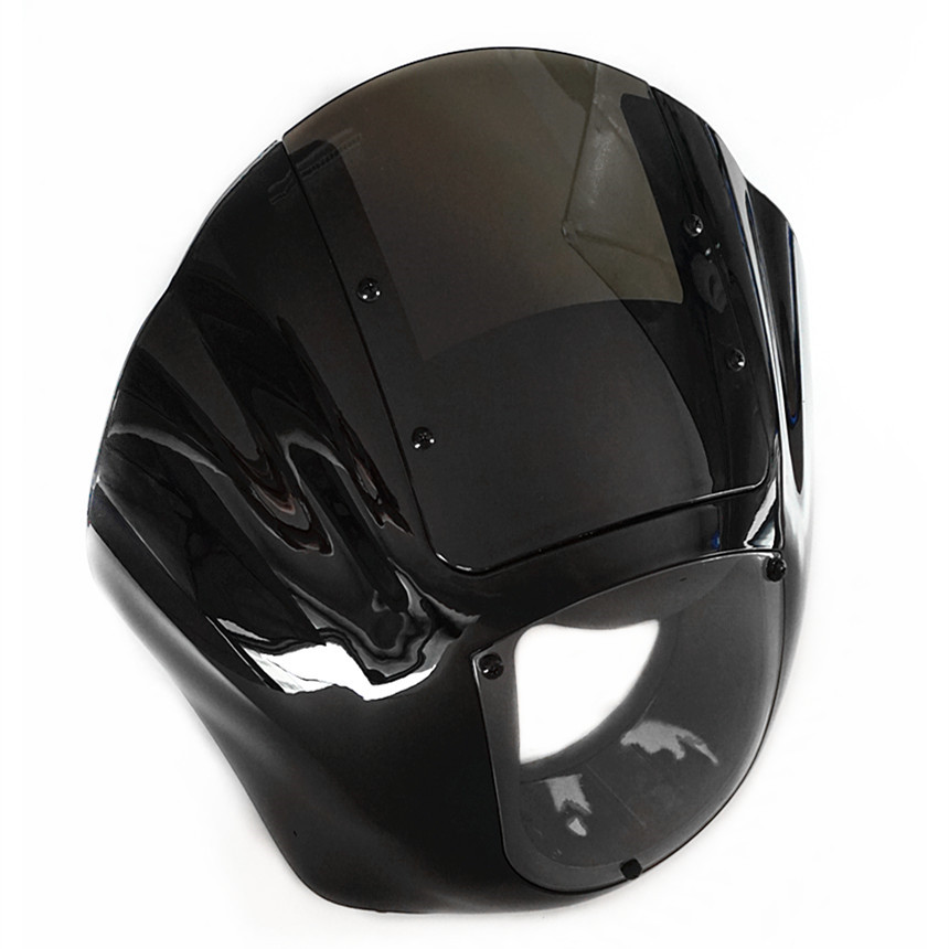 
Black ABS Quarter Fairing with Clear PC Windshield for Harley 86-94 FXR and 95-05 Dyna Models 
