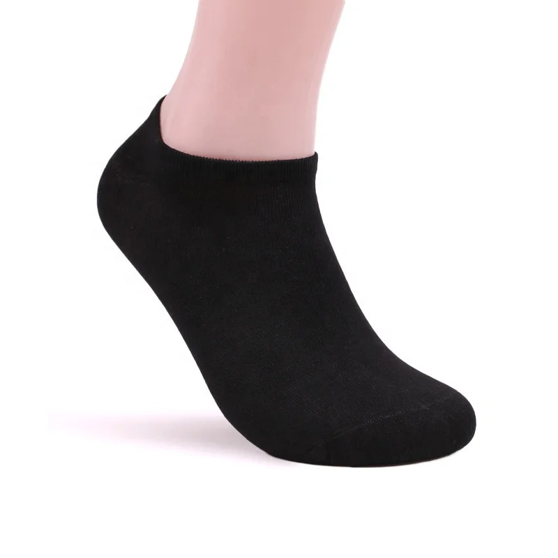 

Fashion comfortable breathable simple solid color ankle bamboo short socks men, Colorful