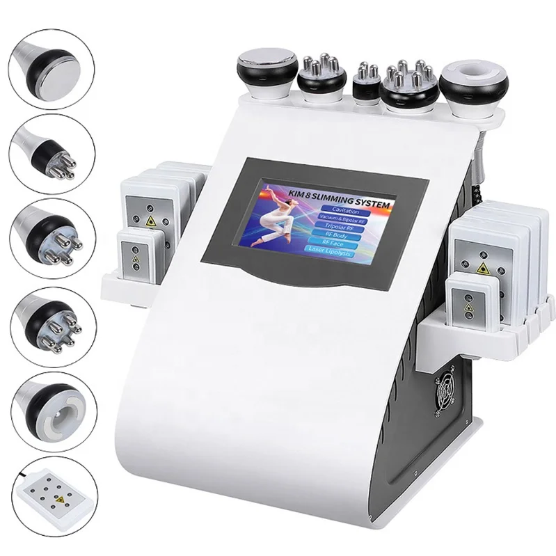 

Kim 8 Maquina De 6 En 1 RF Ultrasound 40k Lipocavitation Liposuction 6 In 1 Cavitacion Lipo Laser Lipolaser Cavitation Machine, White