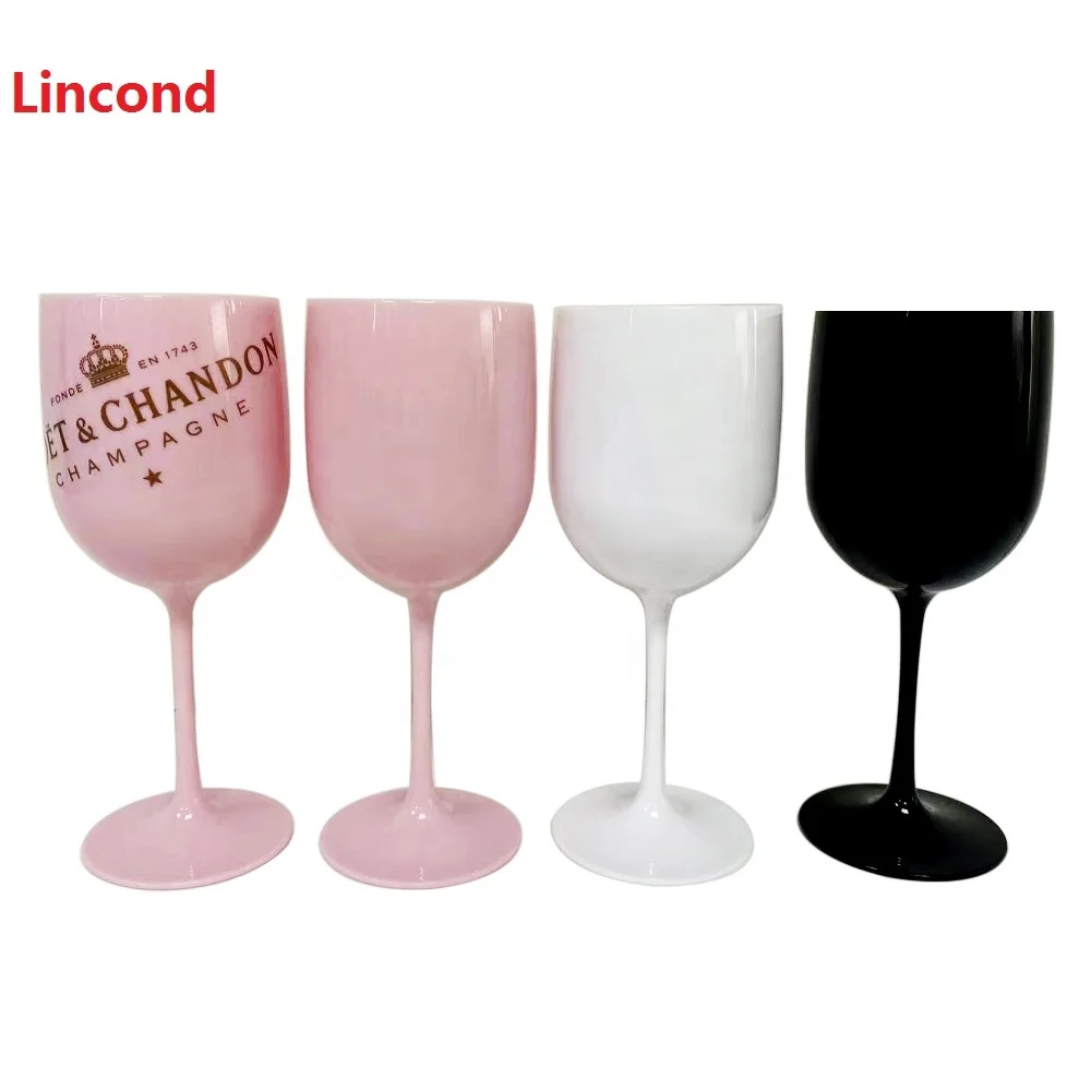 

Eco-friendly Unbreakable Wholesale Popular Plastic Champagne Wine Goblet Custom Plastic Wine Glass