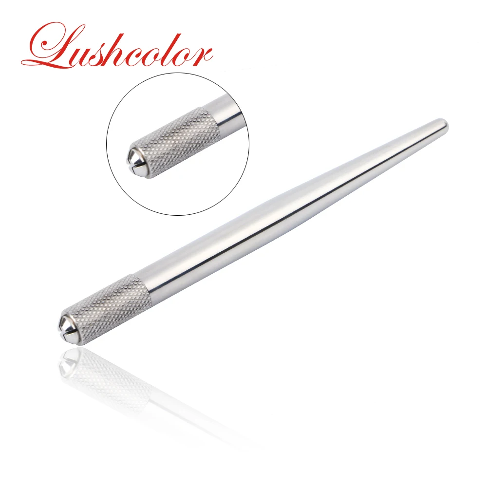 

Long Lasting Manual Tattoo Pen Professional Silver Eyebrow Hand Embroidery Tool