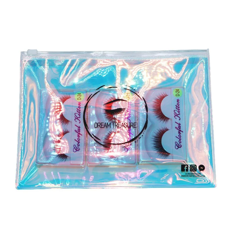 

Custom Make Up Bag Holographic Cosmetic Clear PVC Bag Transparent Plastic Ziplock Phone Pouch bag