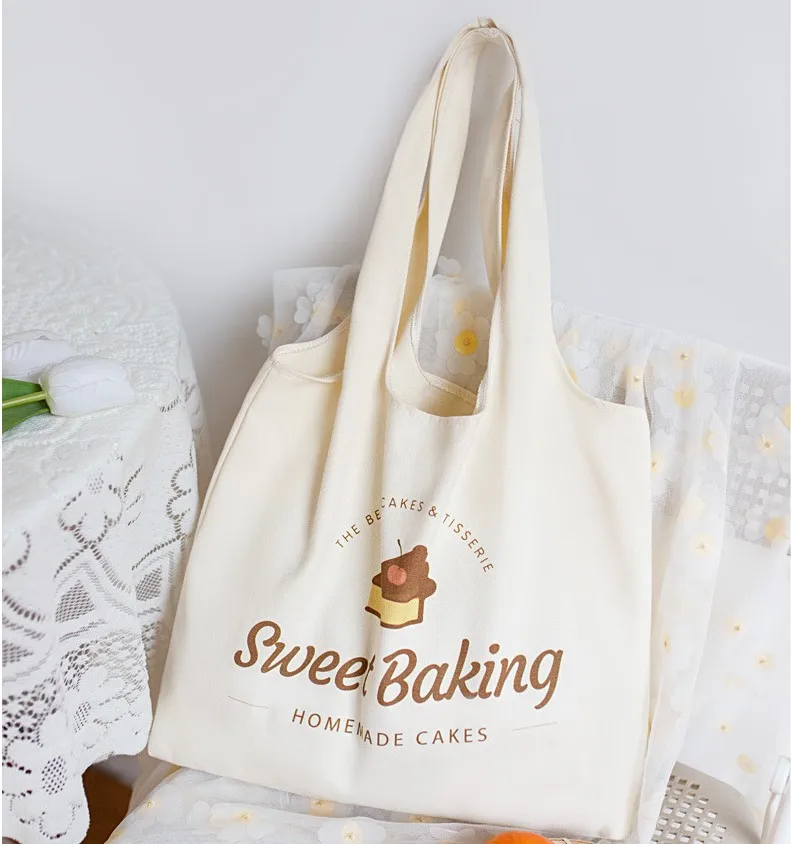 

Stock Food Printing Custom Printed Recycle Plain Organic Cotton Canvas Tote Bag Bulk Large Reusable Shopping Bag With Logo, For below picture