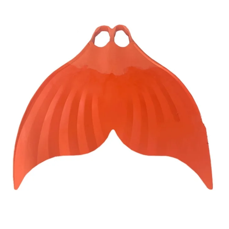 

Befine Mermaid Monofin Swimming Flipper Full Foot Silicone Diving Fins for Adult and Kids Green White Orange Black, Black,white,orange,green