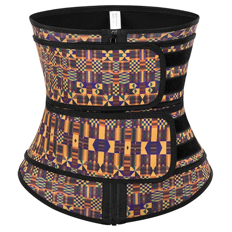 

2021 hot ATBUTY Fitness Fajas Waist Trainer Slimming Double Belt Latex Corset Better Workout