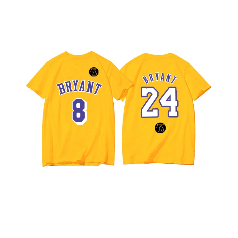 

Wholesale Customized Souvenir Shirt Kobe T-Shirt Black Mamba Basketball No.8 No.24 Jersey Cotton Short Sleeve, Customized color