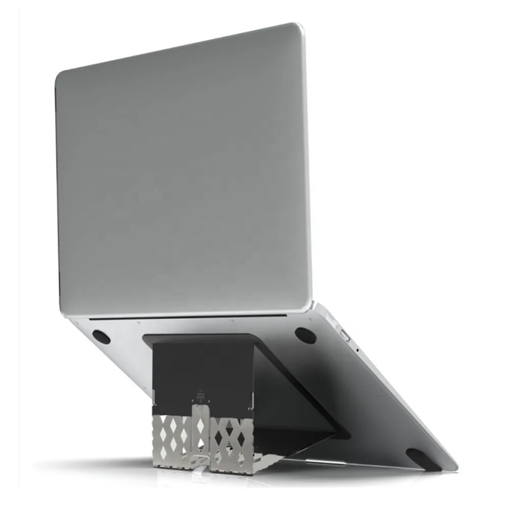 

1.7mm Thinnest Slim Ventilated Ergonomic Portable Metal Laptop Holder Stand Foldable Vertical Adjustable Laptop Stand