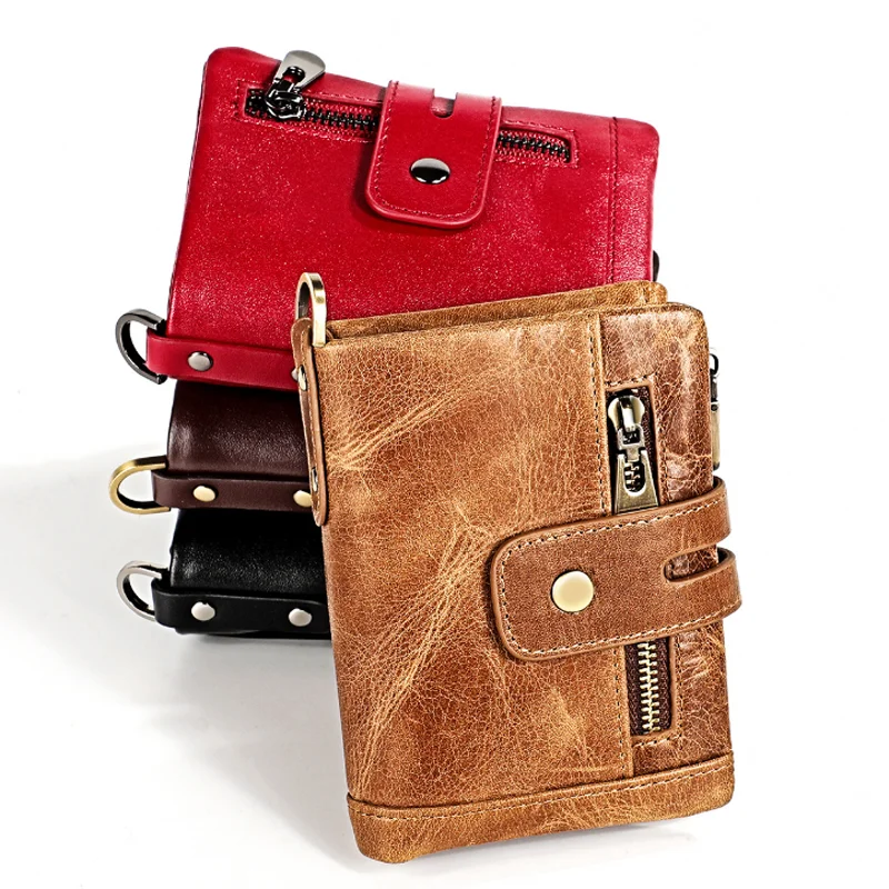 

Custom Mens Genuine Leather Blocking RFID Wallet Bifold Money Credit Card Holder Purse Wallet For Man Leather