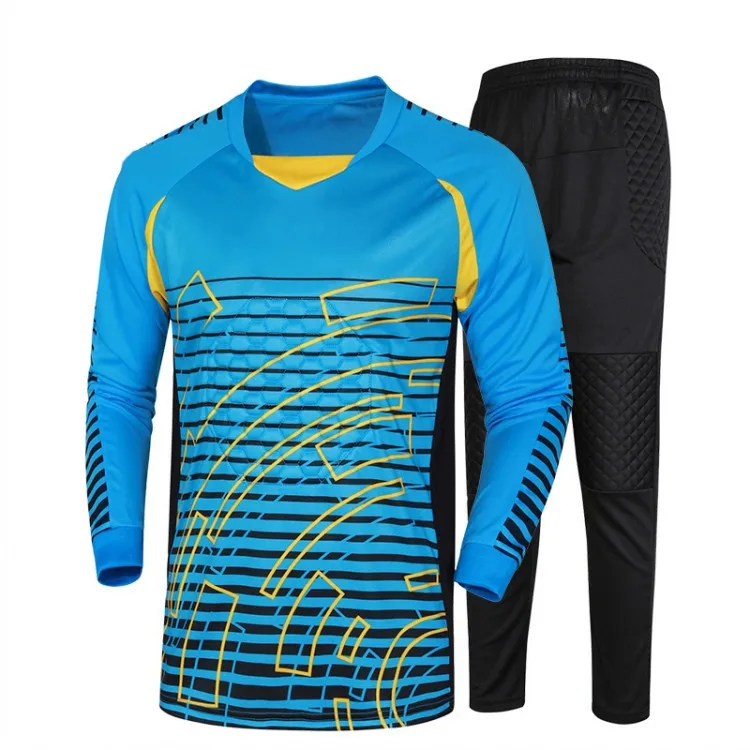 

New Long Sleeve Football Jersey Training team game goalkeeper Soccer Sets Sportswear goalkeeper uniforms, Custom color