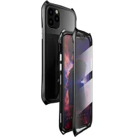 

360 full Magnetic Adsorption Case for iPhone 11 Pro Max Tempered Glass The front Back Cover for Apple iphone 11 Pro Case Coque