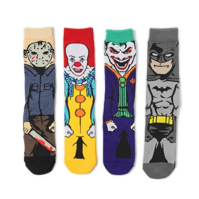 

UG breathable wholesale cartoon clown movie socks cotton happy socks, Picture
