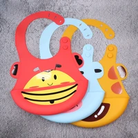 

Amazon New idea product Waterproof Best Fancy Baby Folding Silicone Bibs