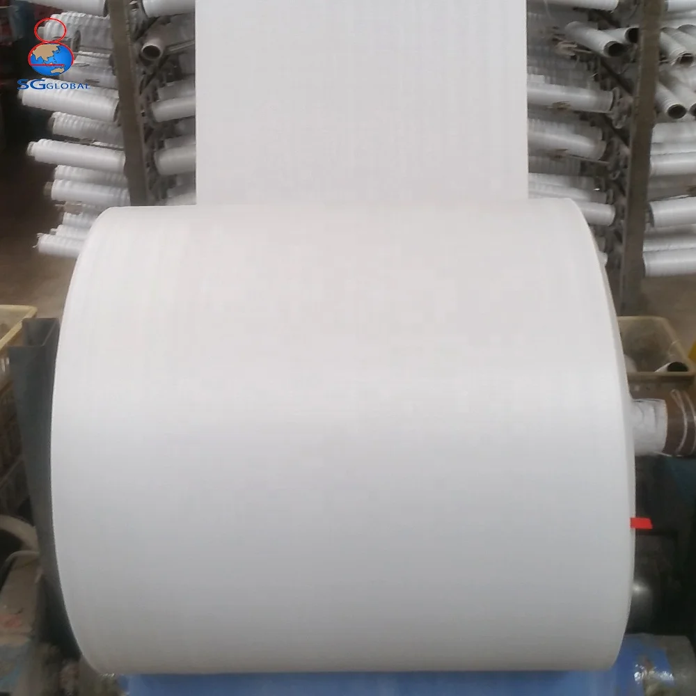 
Wholesale white plastic woven polypropylene bag roll 