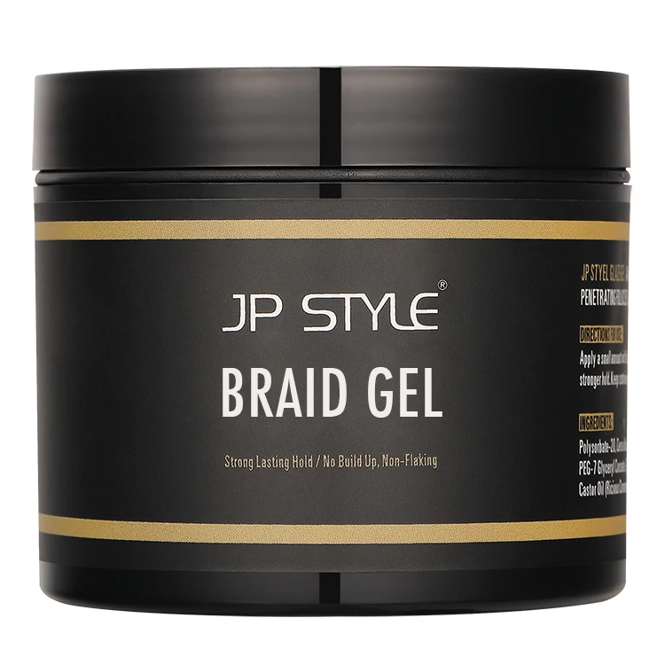 

Private Label Strong Hold Hair Glaze Braiding Gel with 24 Hours Long Lasting, Off white creamy color