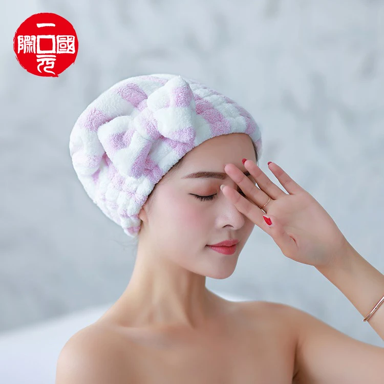 

Quickly Dry Hair Hat Women Girls Ladies Drying Towel Microfiber Hair Wrap Towel Dry Hair Cap